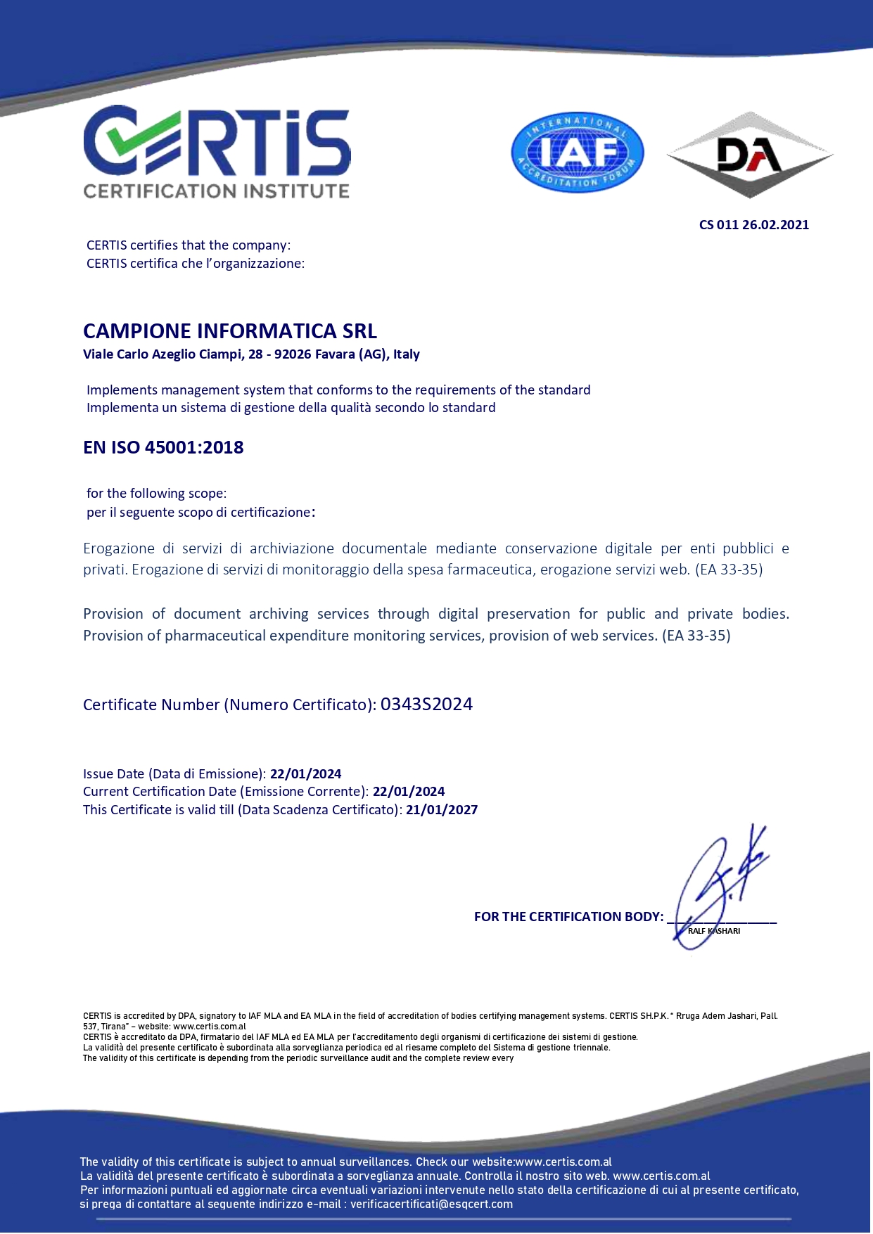 ISO 45001:2018